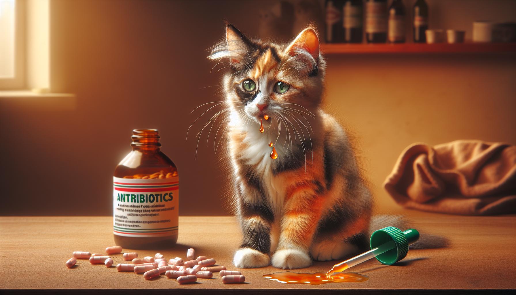 Antibiotika a kočičí zvracení