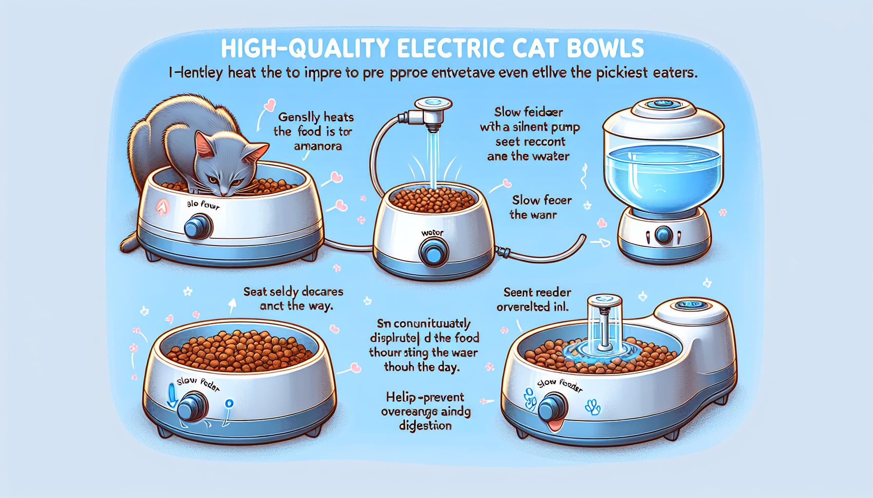 Nejlepší elektrická miska pro kočky: Pohodlí a moderní technologie 2 Nejlepší funkce elektrických misek pro kočky