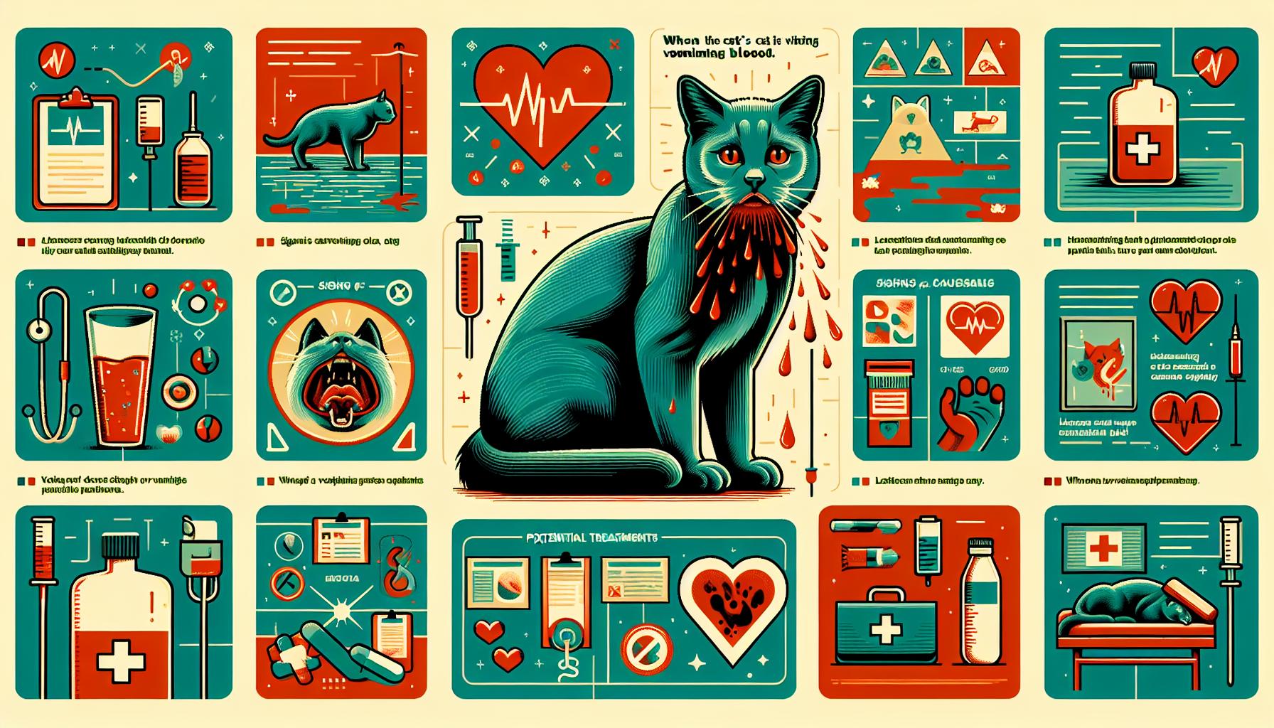 Kočky a zvracení krve: Co vědět
