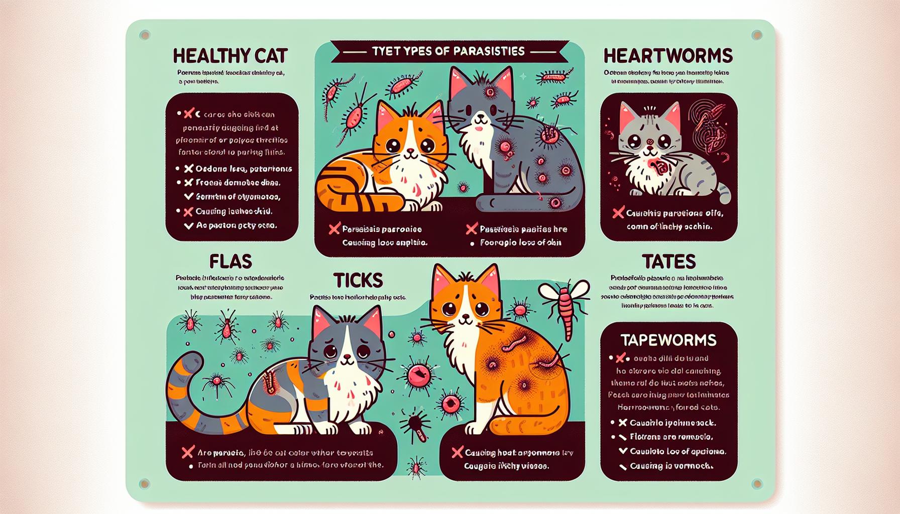 Paraziti u koček: Jak je rozpoznat