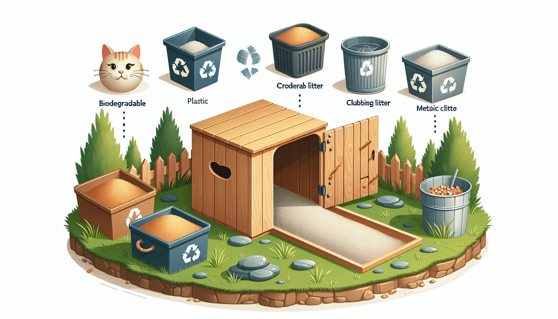 Nejlepší materiály pro venkovní kočičí záchody