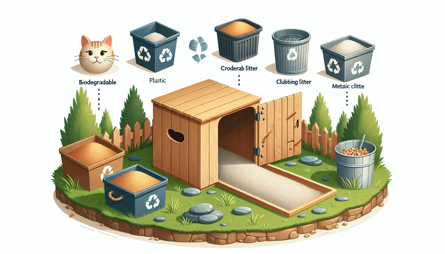 Nejlepší venkovní kočičí záchod: Ideální pro zahrady a terasy 2 Nejlepší materiály pro venkovní kočičí záchody