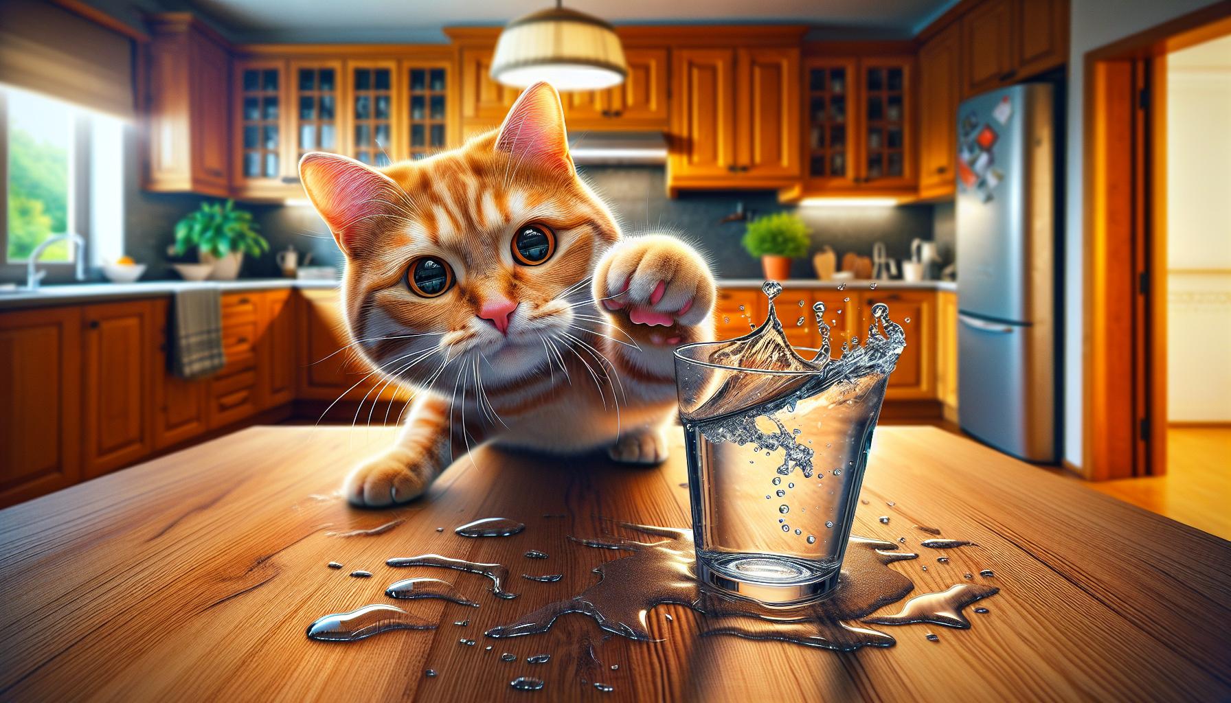 Proč kočka vylévá vodu