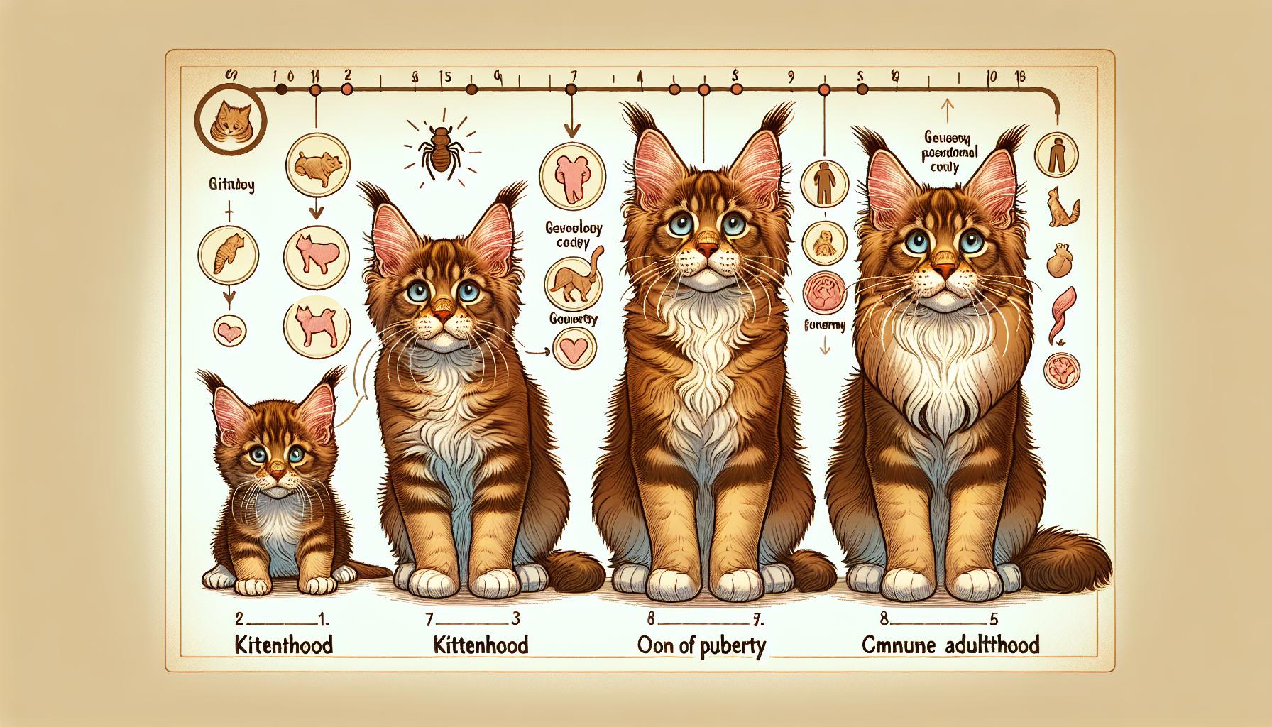 Kdy začíná dospívání mainské mývalí kočky