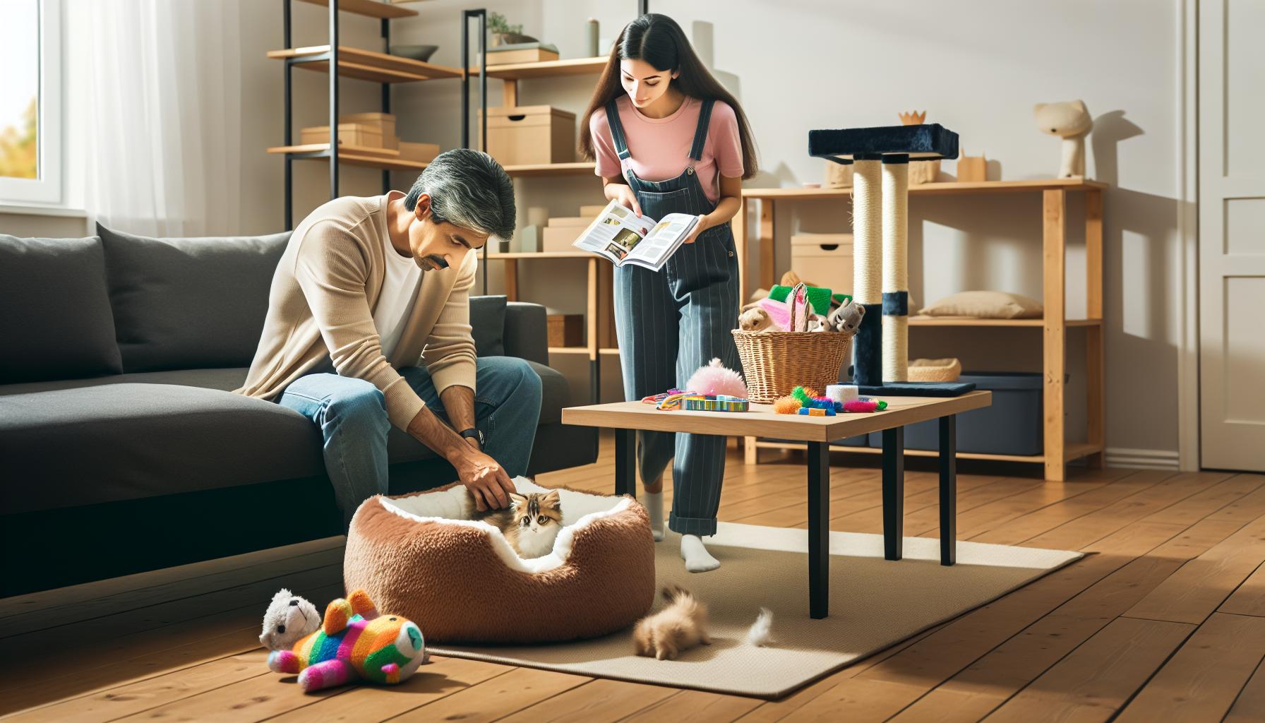 Příprava na příchod kotěte