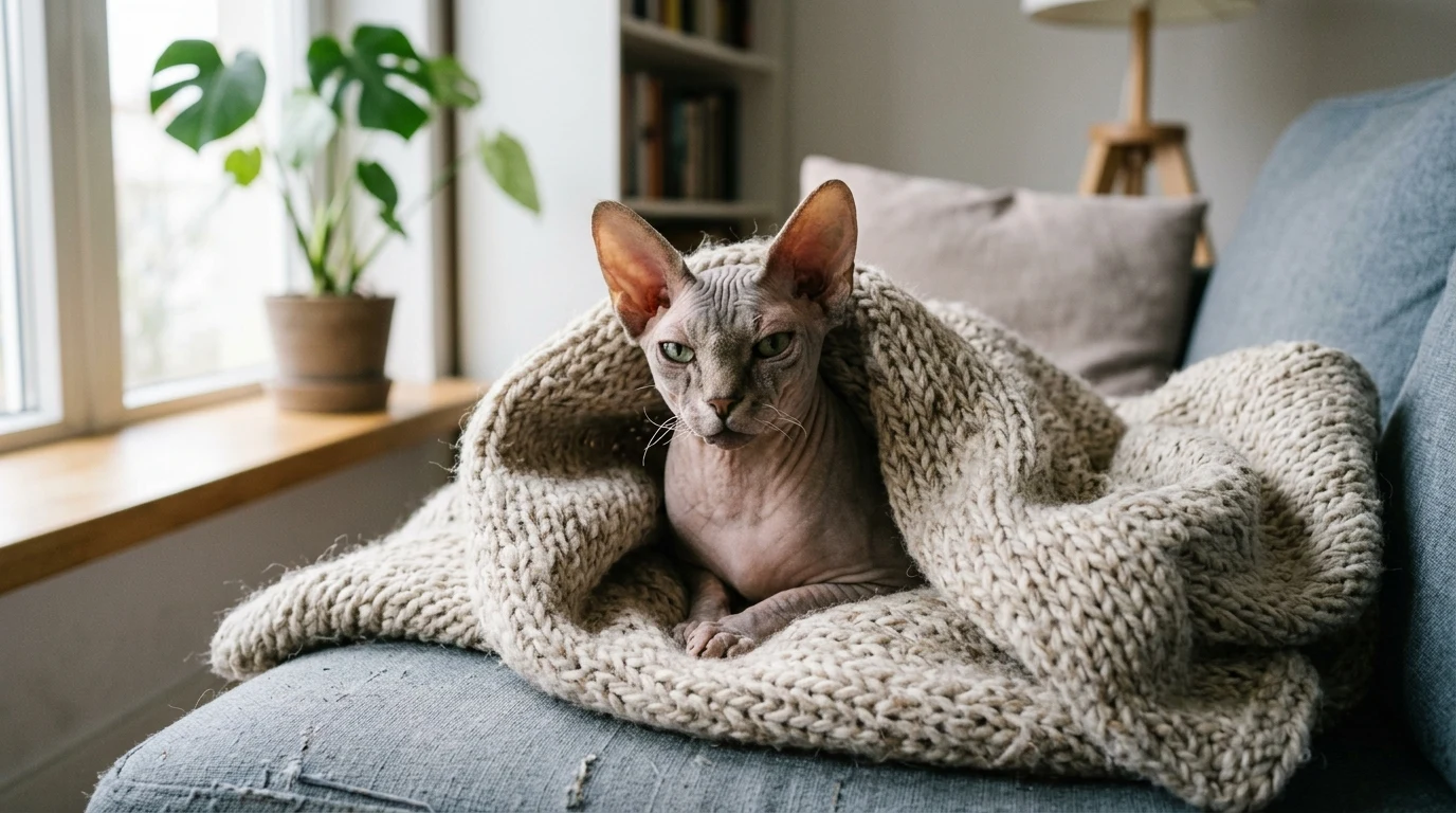 Sfinga kočka (Sphynx): Povaha, cena a péče o bezsrsté plemeno 14 Sfinga kočka (Sphynx): Povaha, cena a péče o bezsrsté plemeno